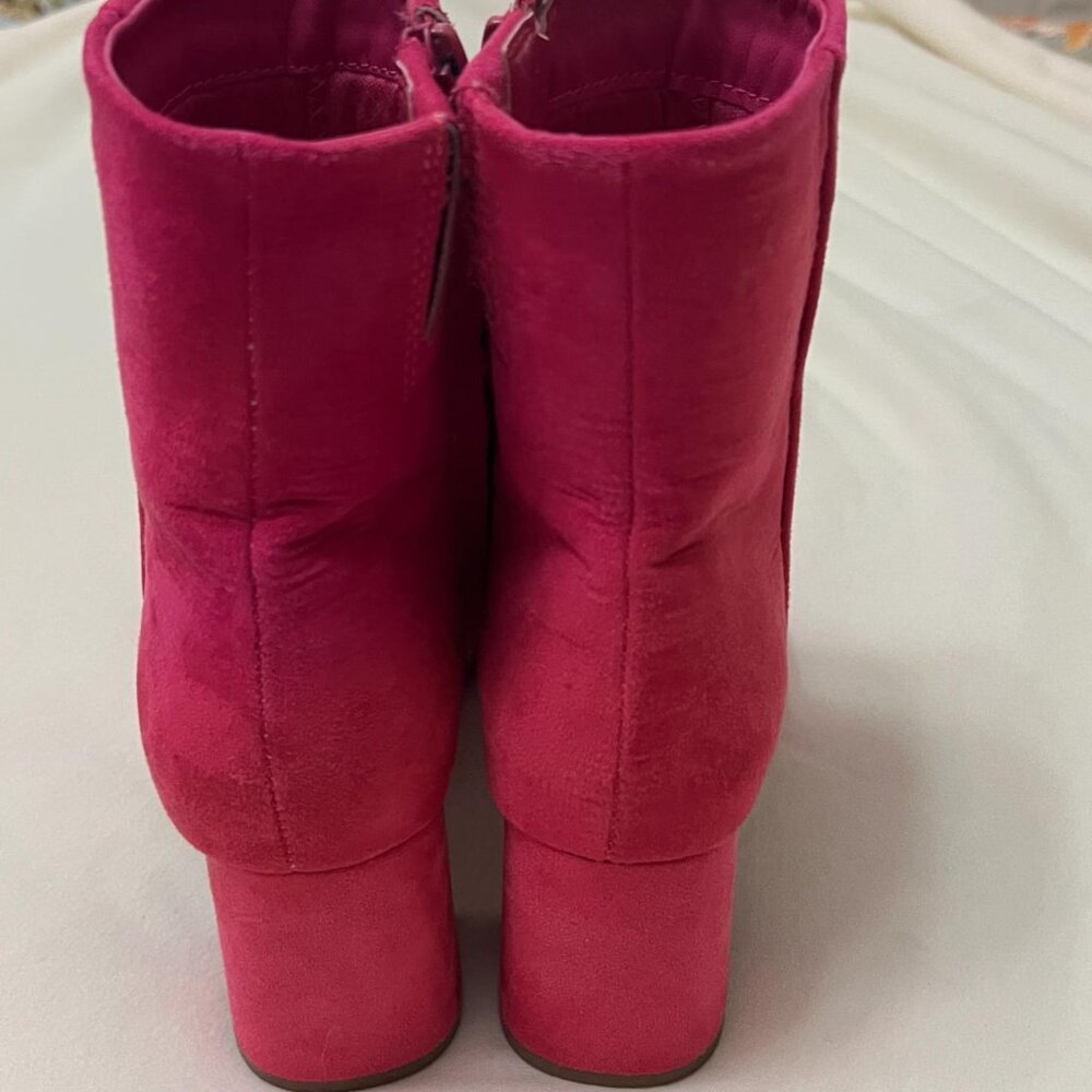 Sugar Booties Suede in bright Pink size 6 - Picture 4 of 5